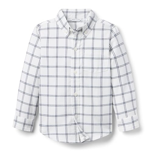 Janie and Jack Tattersall Flannel Shirt, Multicolor, 10