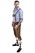 Schöneberger Trachten Couture Men's Hopfen Oktoberfest Lederhosen Knee Breeches German Costume (40