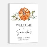 Personalized Minimalist Little Pumpkin Baby Shower