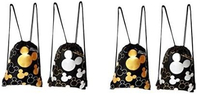 SMJAITD Disney Mickey Mouse Drawstring Backpack 4 Pack
