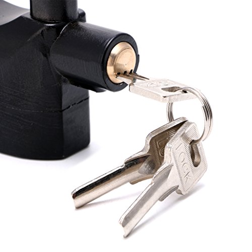 Bettal BIke Alarm Padlock Lock 110dB for Motorcycle Bicycle Long Beam Waterproof, Zinc Alloy