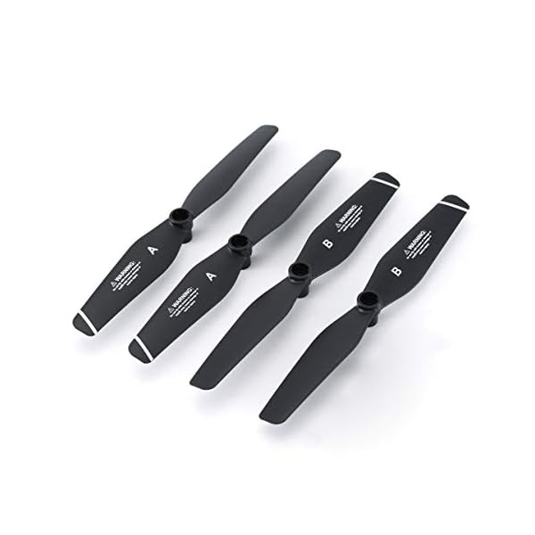 Monlladek Propeller, 4 Stück Rc Hubschrauber Propeller Cw CCW Requisitenblätter für S167 Rc Drohnen Set (Schwarz)