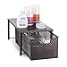Simple Trending Under Sink Cabinet Organizer with Sliding Storage Drawer, Pantry Organization for Kitchen Bathroom Office, Stackable, Bronze