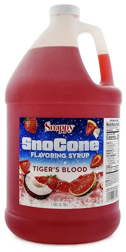 Snappy Popcorn Snow Cone Syrup Gallon, Tigers