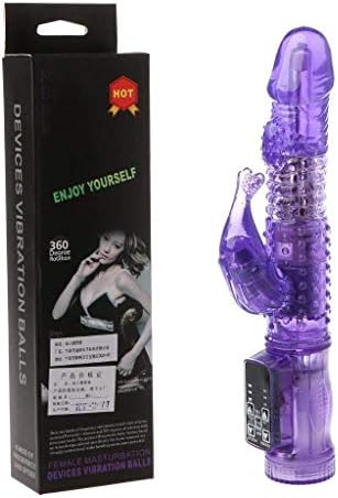 12 Speeds Thrusting Rotating Viberate Large Size Rabbit Toys for Women Pleasure (Purple)