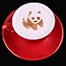 LOHOME Coffee Latte Garland Mould - 16 PCS Cappuccino Plastic Template + FREE Stainless Steel Powder Shaker - Fancy Coffee Stencils Model (Plastic)