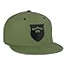 No Shave Life Apparel OG Beard Logo Snapback Army Green