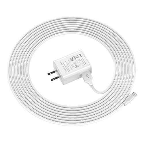 Ztotop Kindle Fire Fast Charger,[UL Listed] AC Adapter 2A Rapid Charger with 5.0 Ft Micro-USB Cable for Kindle Fire HD 7 8 10 Tablet and Phones Kids Edition HD 7" 8" 10.1" ,Tab Power Supply Cord White