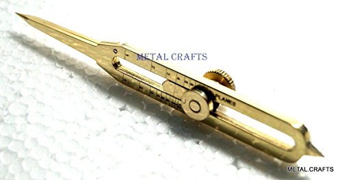 Omaira Naaz Solid Brass Divider Drafting Proportional Tool 6" Navigational Compass Caliper
