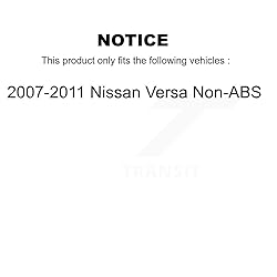 Rear Wheel Bearing and Hub Assembly Pair for