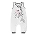 Burt's Bees Baby Baby Girl's Romper Jumpsuit, 100% Organic Cotton One-Piece Coverall, Cloud I'll Love You, 12 Months