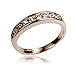 SKYEO Classic Rose Gold Plated Wedding Ring Rhinestone Jewelry Ring For Women