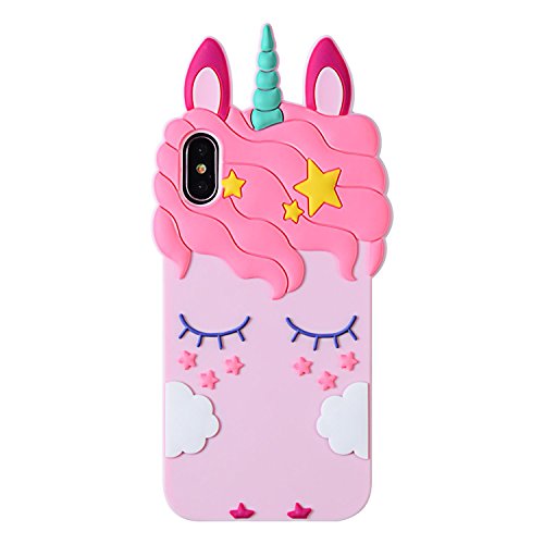 Artbling Case For Iphone Xs Max 6 5 Silicone 3d Cartoon Animal Cover Kids Girls Teens Cool Lovely Cute Cases Kawaii Soft Gel Girly Rubber Unique Character Protector For Iphone Xsmax Pink Unicorn Buy Online In