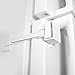 LIVSafe Refrigerator Lock: 1-Hand Use, Self-Locking, Baby Safety Fridge & Freezer Latch-White