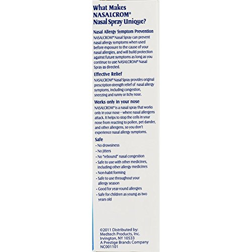 NASALCROM NASAL SPRAY ALLERGY SYMPTOM CONTROLLER | 200 SPRAYS | .88 FL OZ