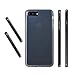 iPhone 7 Plus Case, SKONYON Ultra Clear Slim Cushion TPU Back and Aluminum Alloy Frame Shockproof 360 Degree Protection and Shock Absorption for iPhone 7 Plus(2016) (Black)