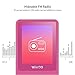 wiwoo B4 MP3 Player for Kids, 8GB Portable Cute Cartoon Music Player with Fun Game FM Radio Voice Recorder E-Book Video Play Photo Viewer (Pink)
