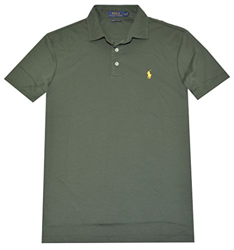 Polo Ralph Lauren Mens Cotton Ribbed Trim Polo Shirt