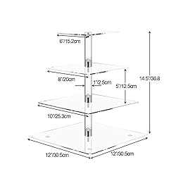 Yumhouse Cupcake Stand for 50 Cupcakes,4-Tier