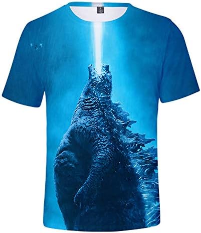 Gurbanton God-Zilla King of The Monsters Shirt Adult 3D Printed T Shirt Short Sleeve for Men and Women