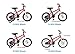 JOYSTAR 14 Inch Pluto Kids Bike with Training Wheels for Ages 3 4 5 Year Old Boys Girls Toddler Children BMX Bicycle Red