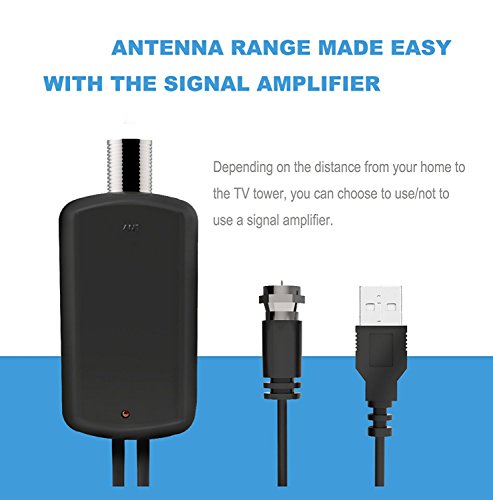 image for Amzgrace HD Digital TV Antenna - Best Amplified HDTV Antenna 60 Mile R