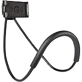 Universal Neck-Hanging Phone Stand: 360° Rotating, Hands-Free Holder for Multiple Functions (4.7-6.7" Screens)