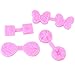 4 Pcs Leaf Butterfly Four petal Cherry Blossom Silicone Fondant Cake Mold Embossing flower Chocolate Icing Candy Decorating Moulds (Set of 4)