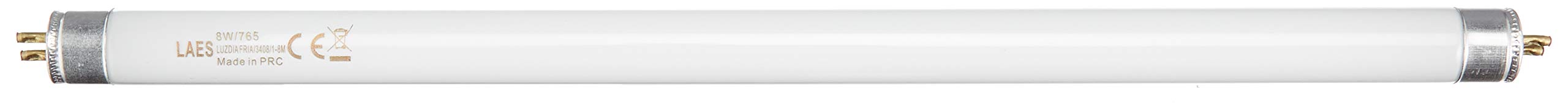 LAES 980356 Mini Fluorescent Light Bulb T5 G5 8 W White 16 x 302.5 mm