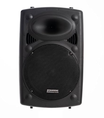 DYNASONIC - Dynapro 12 (Latest Generation) Portable Speaker Professional Audio System Power 700W - USB Bluetooth Microphones, Black - Mobile Device and Tablet Support