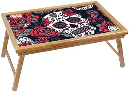 Aart Store Multipurpose Printed Wooden Foldable Laptop Table for Study/Reading/Writing/Eating