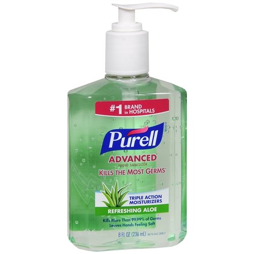 Purell Instant Hand Sanitizer, Aloe - 8 Oz