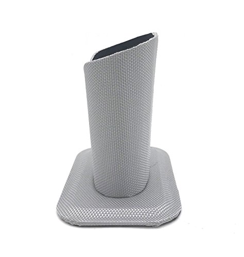 VIEEL Eyeglasses Holder & Stand Case, Plush Lined Household Magnetic Holder Protective Anti-Scratch Dustproof Stand Case for Eyeglass and Sunglasses (Silver) - Thumbnail 3