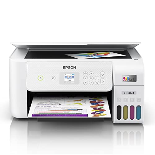 Epson EcoTank 2803 Series AllinOne Color Inkjet CartridgeFree