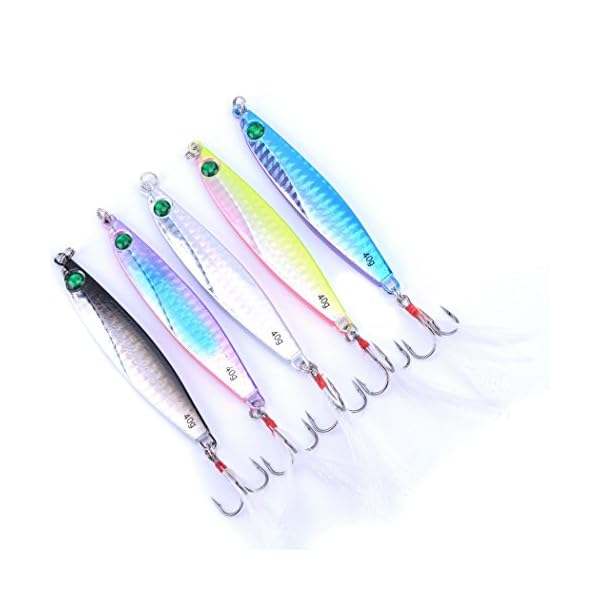 Aorace-5pcslot-87cm-40g-fishing-metal-lure-Lead-Fish-hook-with-feather-Crankbaits-Bass