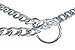 Vcalabashor Chain Dog Collar / Choke Training Slip Collars / Chormed Steel Command Obedience Collar / Silver 16