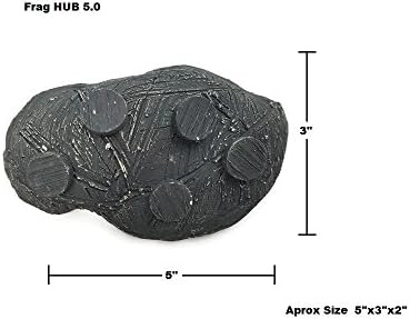Oceans Wonders Hawaiian Black Frag Hub 5.0 Coral Frag Plug Holder with 5 Plugs