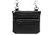 J T C JUZAR TAPAL COLLECTION Leather Waist Bags, Leather Hip waist Belt Bag For Women, Leather Crossbody Bags For Women Clipon Leather Fanny Pack For Women J152LB (J152LB-Black)