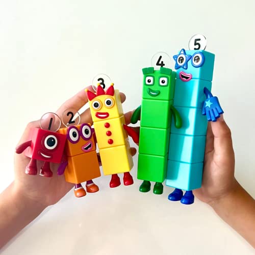 hand2mind Numberblocks Friends One to Five Figures, Toy Figures Collectibles, Small Cartoon