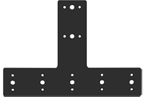 Andorm 14x10 T Shape Post Bracket Tshape Heavy Duty for Wood 4x4,6x6 Lumber Pergola Brackets Powder Coated, T Beam Bracket, T Truss Bracket, T Mending Plate Black