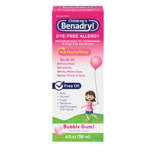 Benadryl Children’s Dye-Free Allergy Liquid with