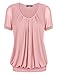 Womens Shirts,Laksmi Women's Casual Tunic Blouse T-shirt,Medium Dark Pink