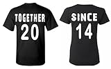 Shop4Ever® Couples Matching Together Since 2014 T-shirt