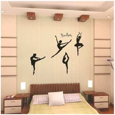 Home Decor Decals Poster House Wall Stickers Quotes Removable Vinyl Large Wall Sticker for Kids Rooms Parlor Ballet W-20