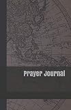 Prayer Journal: A Guided Daily Prayer Book for Men and Teen Boys with Dark Blue Vintage Map Cover by Currant Lane