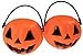 Pumpkin Mini Buckets 24 Pack - Halloween Trick or Treat Bags for Party Favors Jack-O-Lantern