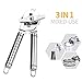 Kebley Stainless Steel Can Opener Manual Food-safe Good Gripswith Built-in Bottle Opener