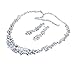 Gorgeous Wedding Bridal Prom Rhinestone Crystal Necklace Earrings Jewelry Set by Preciastore