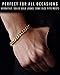 18k Dubai Real Gold Cuban Link Bracelet for Men Solid Plated Chain + Gift Bag
