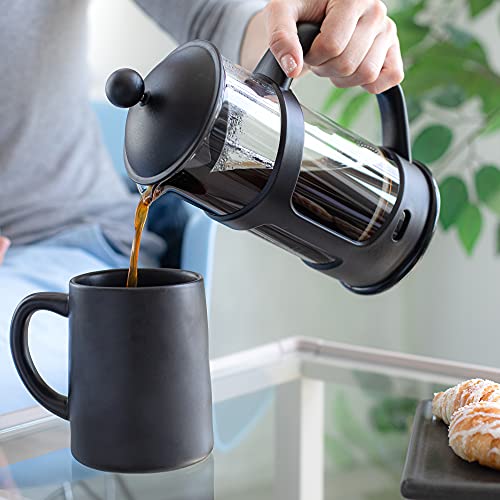 Ovente French Press Coffee, Tea and Espresso Maker, Heat Resistant